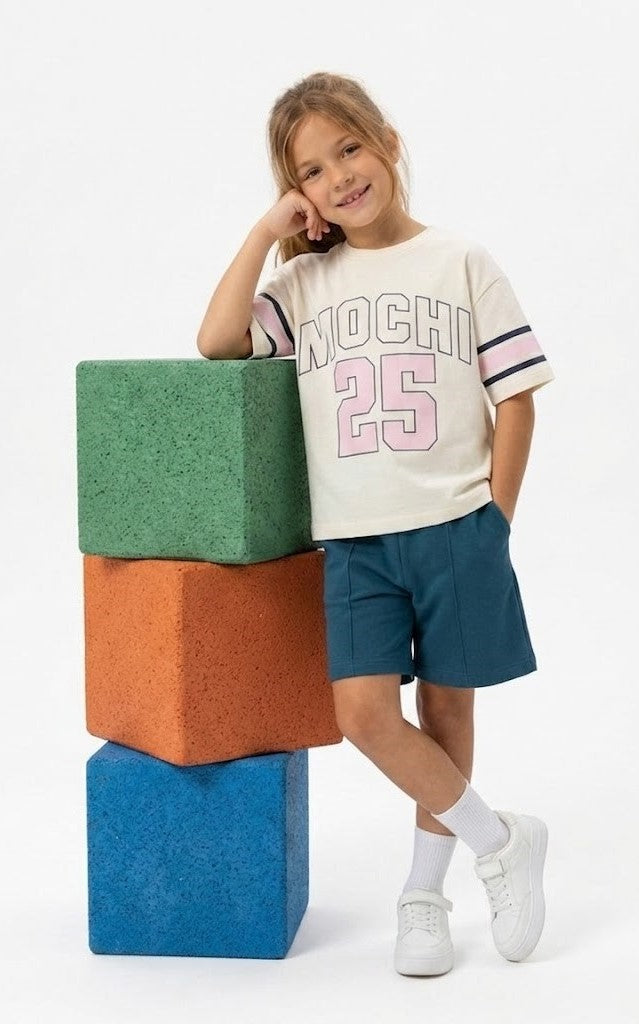 Mochi 25 Stripes Sleeves Short Set